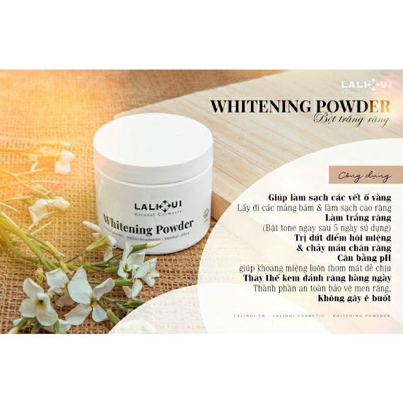 Bột Tẩy Trắng Răng Whitening Powder Lalihui 20Gr