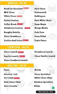 Wafflecart menu 1