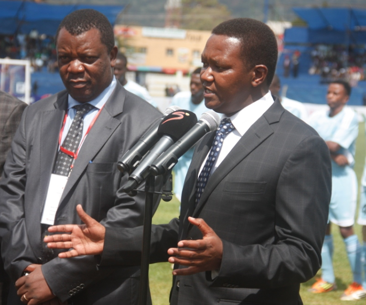 Musonye with current Foreign Affairs Cabinet Secretary in a past event