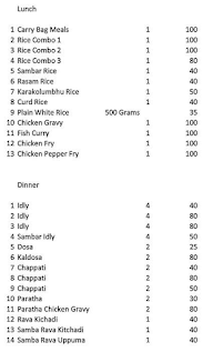 Sakthi Kafe menu 2