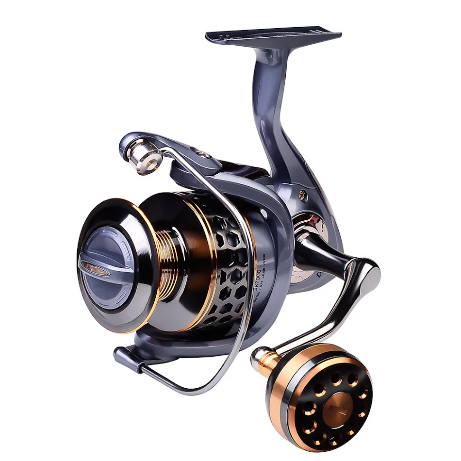 Mulinello da spinning Luya con bobina filettata in metallo pieno, per esche artificiali, robusto e affidabile.