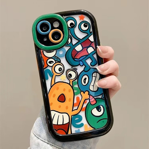 Title 1, Full Screen Phone Case All Wrapped Cartoon Desi...
