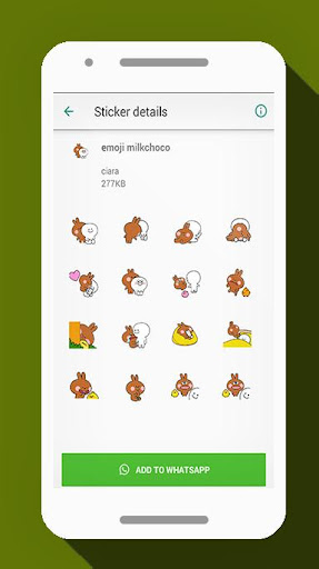 Sticker Milk choco for Wastickerapp