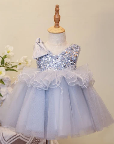 Robe de princesse fille fleuriste L - 3