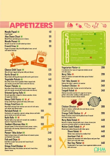 The Theme Hotel menu 