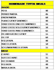 Home Made Tiffin Meals menu 3