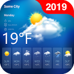 Cover Image of Baixar weather forecast clock and widget for android 52 APK