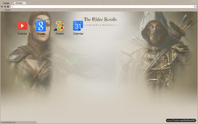 The Elder Scrolls Online - Theme chrome extension