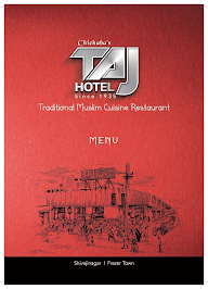 Chichaba's Taj menu 1