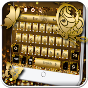 Glitter Diamond Gold Keyboard  Icon