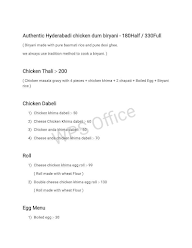 SN Biryani Cafe And More menu 8