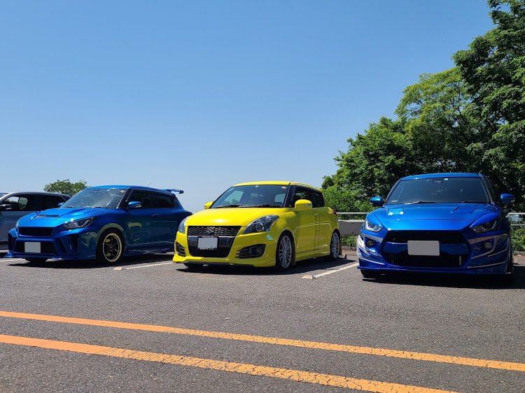 スイフトスポーツのTeamカレー味・いつものお山・みんなでわいわい・やっぱりたのしい(* ॑꒳ ॑*  )・隠しネタ🤣に関するカスタム事例の投稿画像4枚目