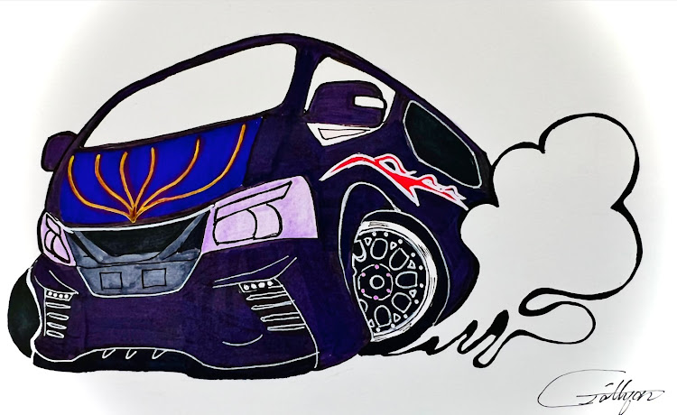 NV350キャラバンの絵になるクルマ・NV350・イラスト作成・スタンプクリエイター・愛車の表情に関するカスタム事例の投稿画像2枚目