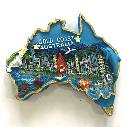 Title 20, Australia New Zealand Refrigerator Magnets City...