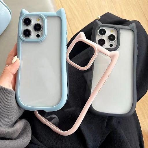 Title 7, Cute Cat Ears Phone Case Protective Sleeve. Pro...