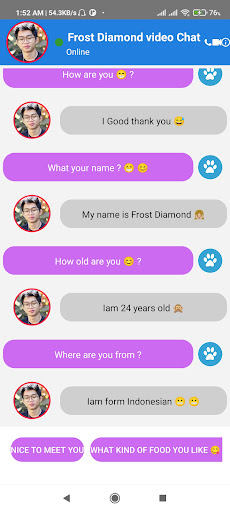 Frost Diamond Video Call