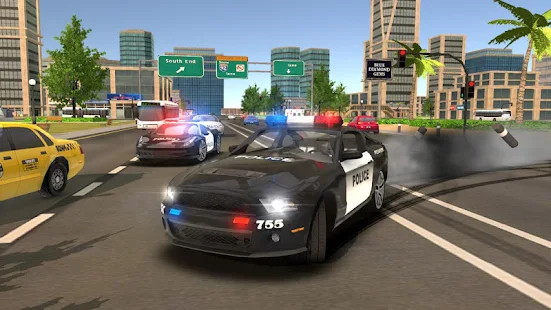  Police Drift Car Driving Simulator- 스크린샷 미리보기 이미지  