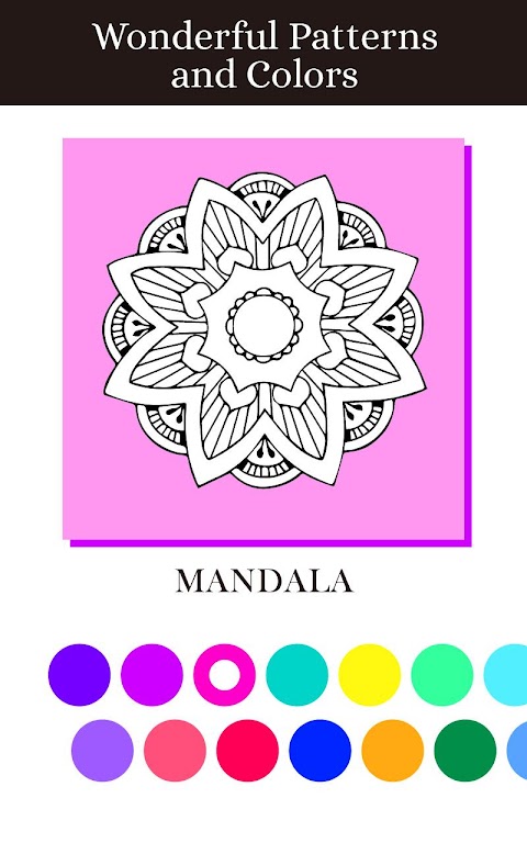 Mandalas Adult Coloring Bookのおすすめ画像2