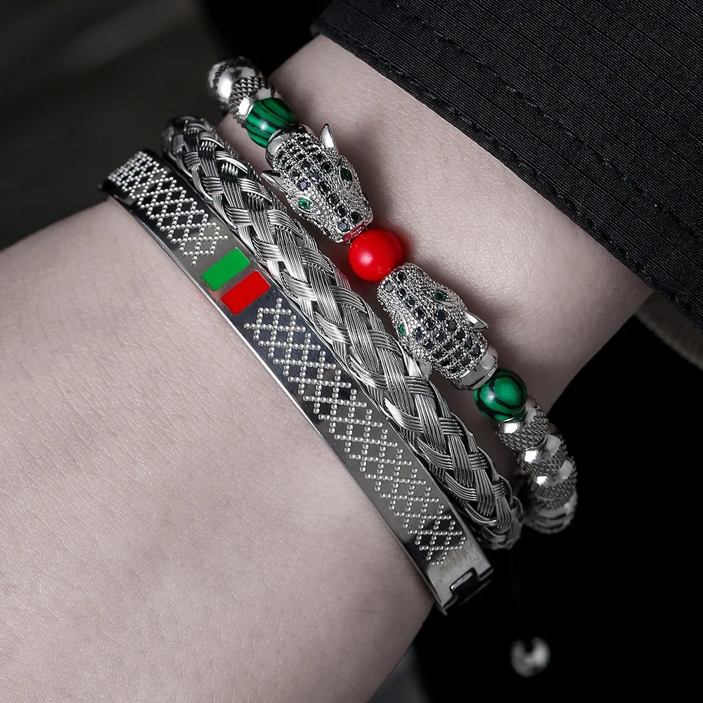 Title 4, Ensemble de bijoux bracelet homme goutte à gout...