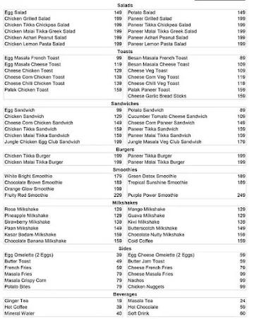 S3 Cafe - Salad And Smoothies menu 