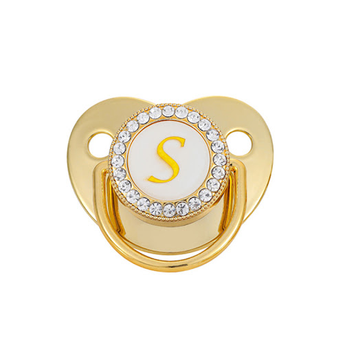 Title 24, Baby Gold 26 Letter Soothing Pacifier personali...