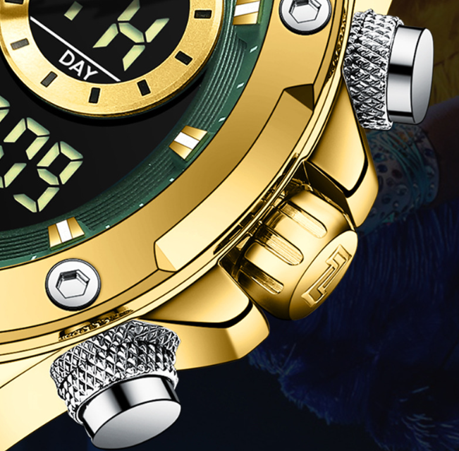 Title 8, Montre homme étanche avec aiguilles lumineuses ...