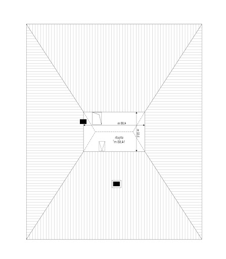 Dom na Słonecznej - Rzut strychu