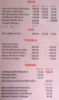 MM Bar & Restaurant menu 3