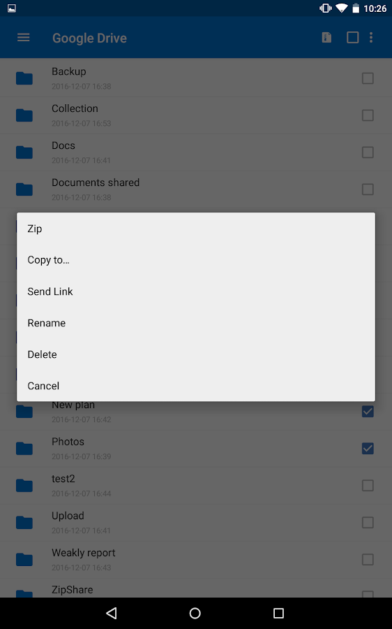 winzip android to zip and unzip file - screenshot 14