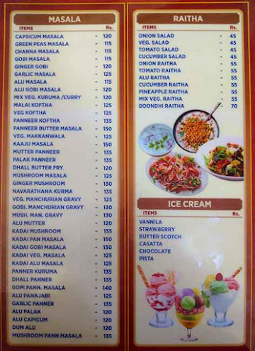 Shri Balaajee Bhavan menu 