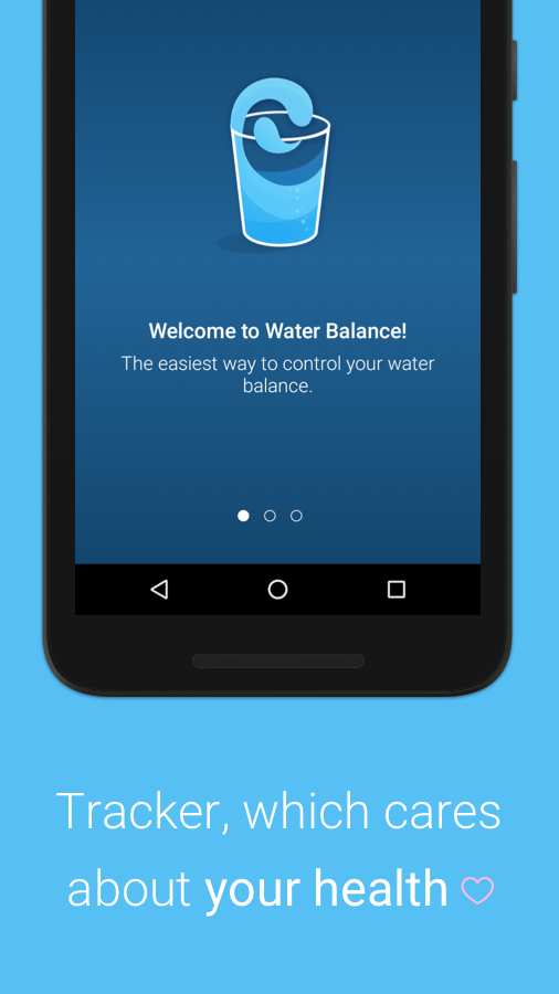 Water Balance drink healthily Screen 1