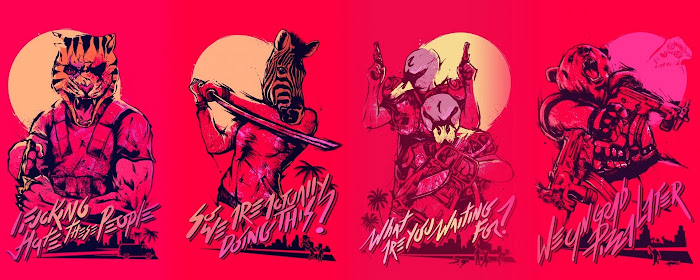 Hotline Miami HD Wallpapers Retro Games Theme marquee promo image