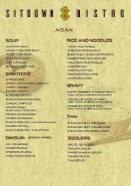 Sit Down Bistro menu 1