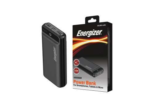 Sạc dự phòng Energizer 20,000mAh /3.7V Li-Polymer - UE20009BK