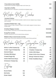 Madam Mayo menu 3