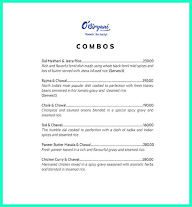 O'Biryani menu 2