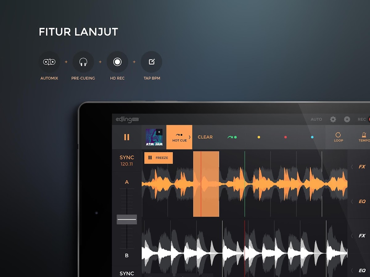   edjing PRO - Mixer DJ musik- tangkapan layar 