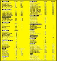 Yellow Bowl Cafe menu 2