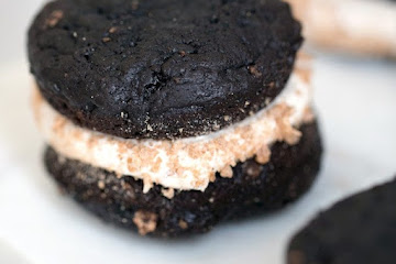 Mexican Chocolate Whoopie Pies with Cinnamon Pebbles