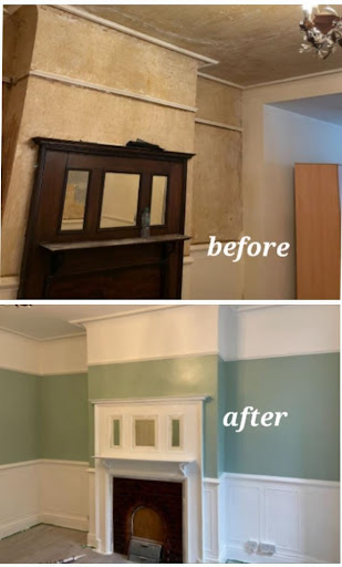 Remove wallpaper ,skimming and painted 🤗🤗