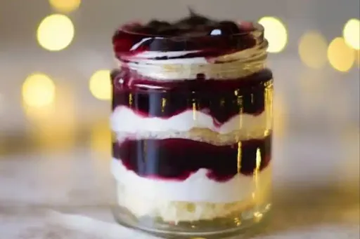 Vanilla Blueberry Cake In Jar [1 Piece]