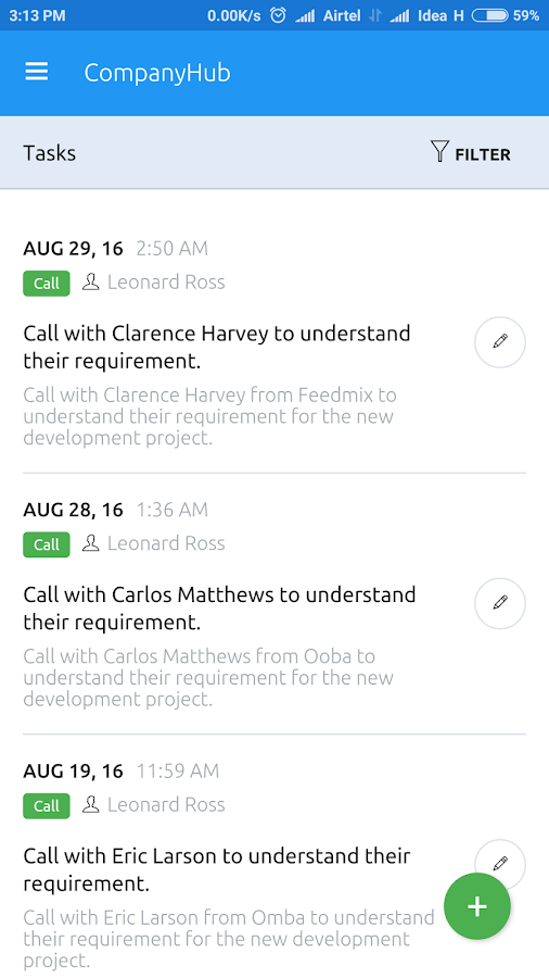    CompanyHub CRM- screenshot  