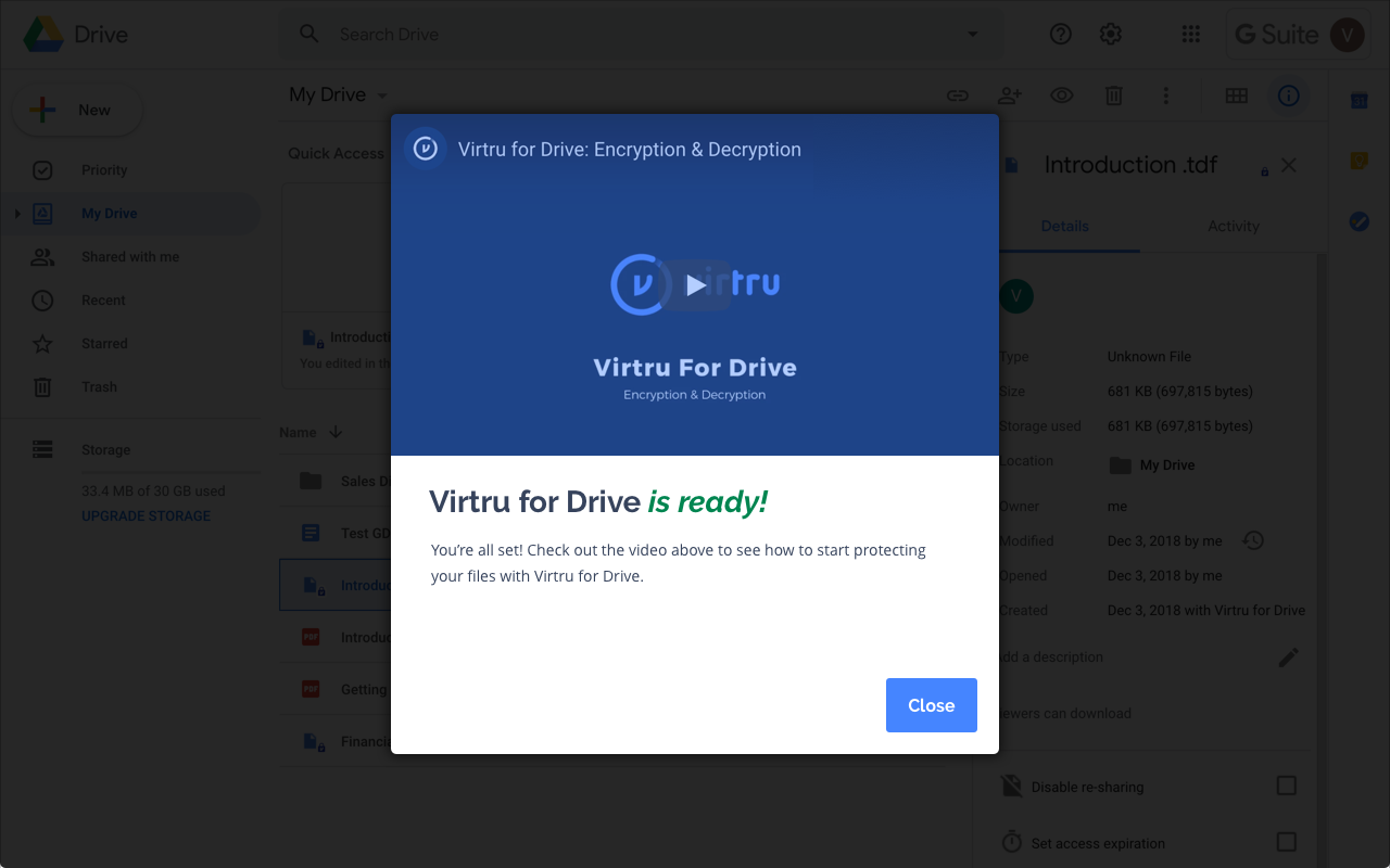 Virtru for Drive Preview image 0