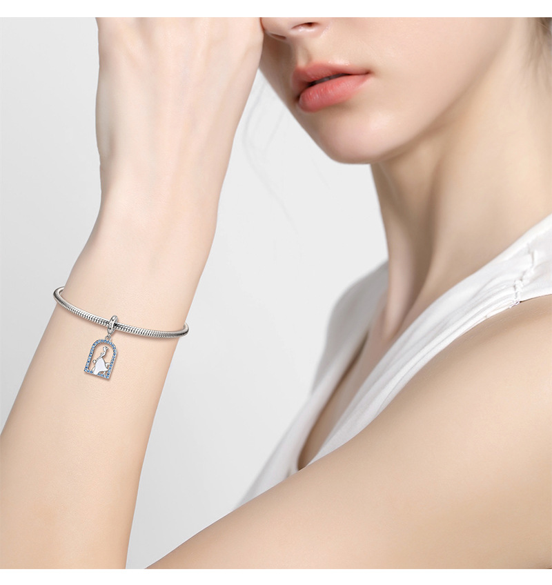 Title 6, Bride S925 Sterling Zilveren Hanger Ketting Arm...