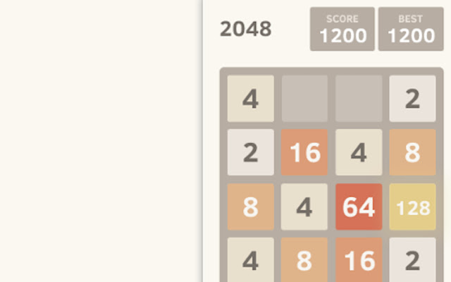 2048 chrome extension