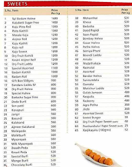 G. Pulla Reddy Sweets menu 1