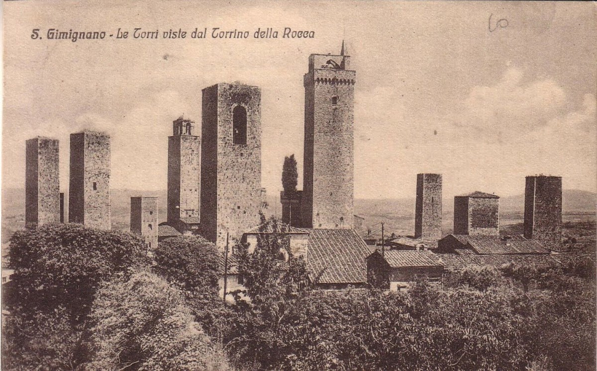 San Gimignano, le torri viste dal Torrino della Rocca