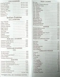 Shree Devi menu 3