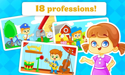 Puzzles for kids - professions