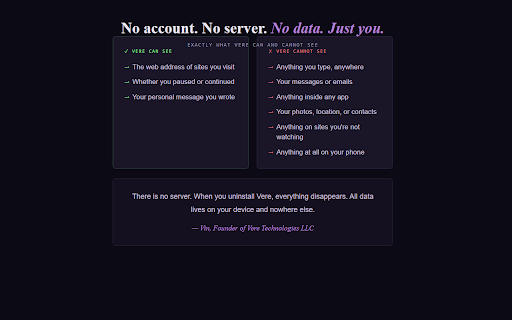 Vere - Digital Conscience screenshot 4